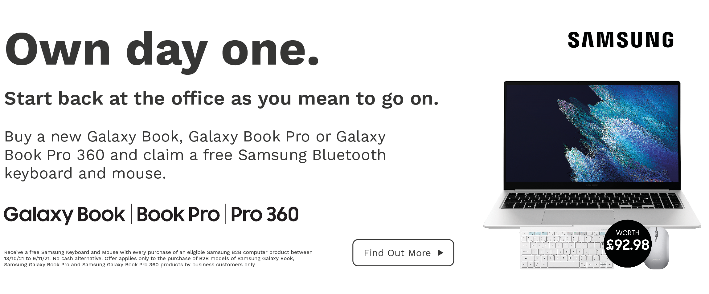 Samsung Galaxy Book Promotion Banner